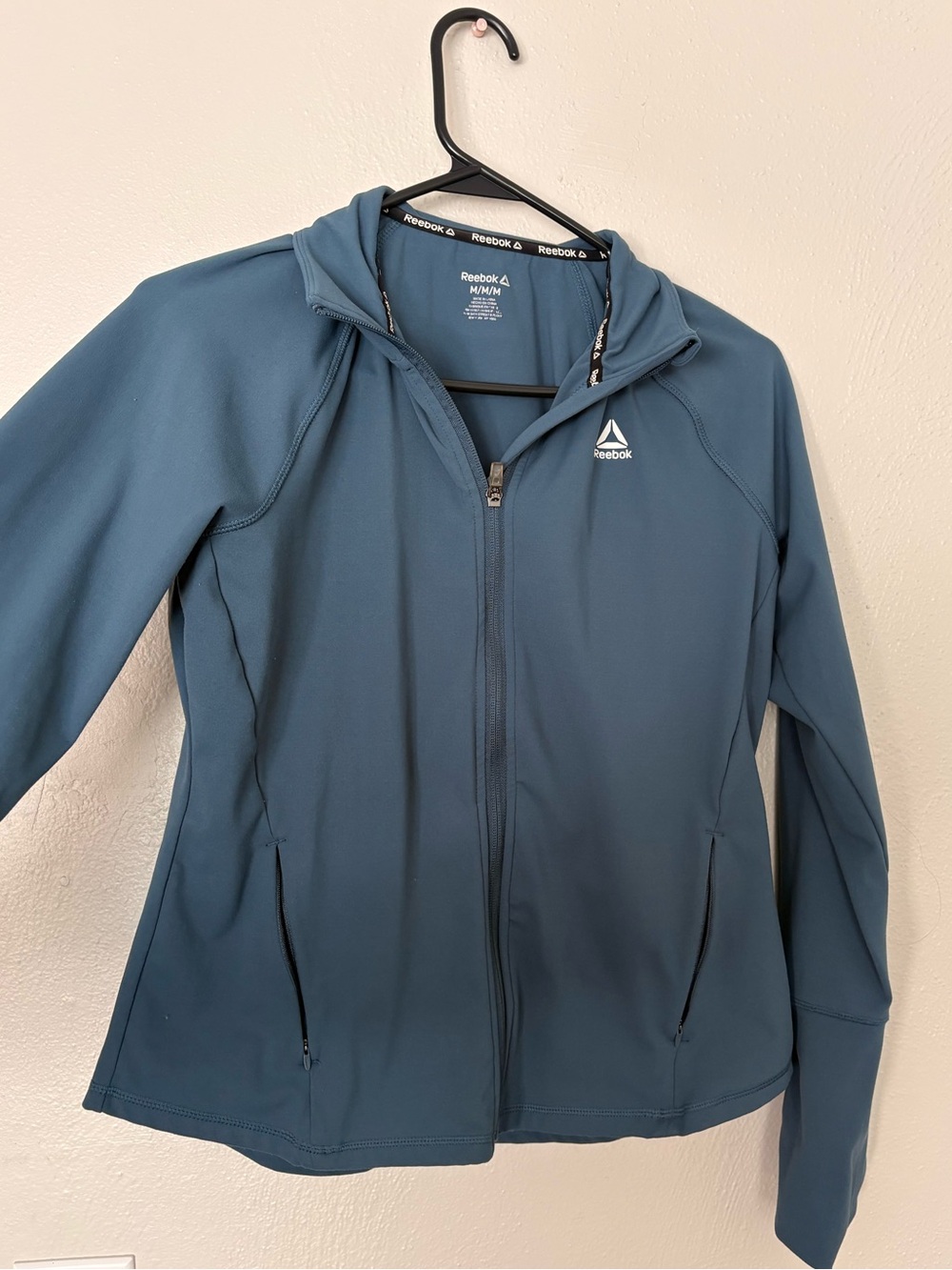 Reebok Women's Blue Zip-Up Hoodie Jacket